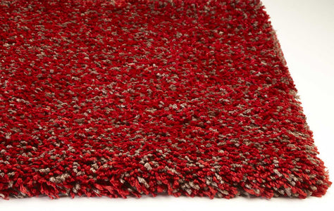 5 x 7 Polyester Red Heather Area Rug