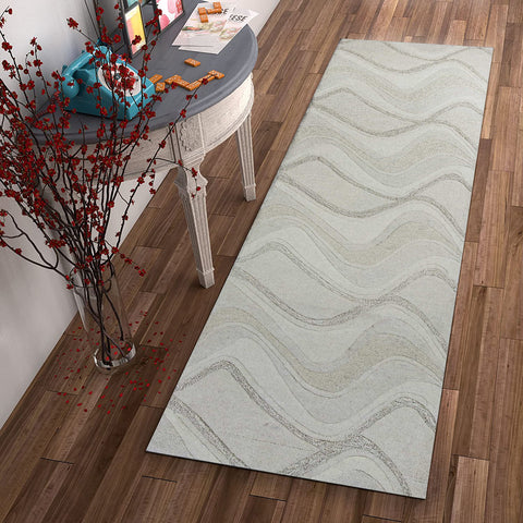 Image of 2 x 7 Runner Wool Ivory Area Rug