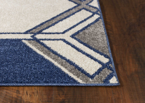 Image of 3 x 5 UV treated Polypropylene Ivory or Denim Area Rug