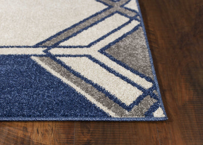 3 x 5 UV treated Polypropylene Ivory or Denim Area Rug