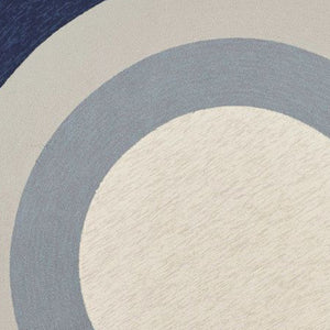 7 Ft Round UV treated Polypropylene Slate or Navy Area Rug