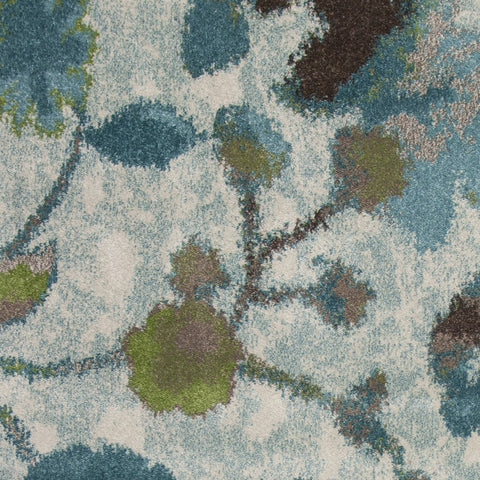 Image of 5 x 7 Polypropylene Teal Area Rug