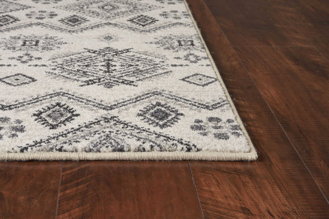 Image of 6 x 9 Polypropylene Ivory or Grey Area Rug