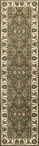 5 x 7 Polypropylene Green or Ivory Area Rug