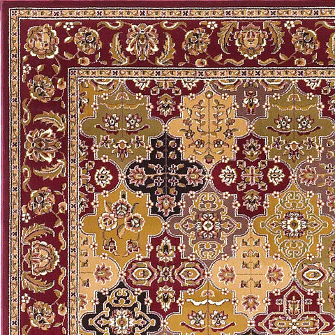 Image of 3 x 5 Polypropylene Red Area Rug