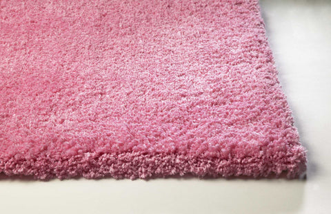 Image of 27" X 45" Polyester Hot Pink Area Rug