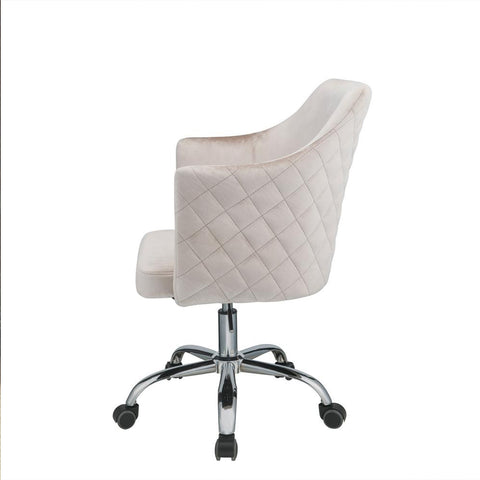 Image of 25" X 23" X 37" Champagne Velvet Office Chair