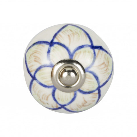 Image of 1.5" x 1.5" x 1.5" Ceramic/Metal Multicolor 12 Pack Knob