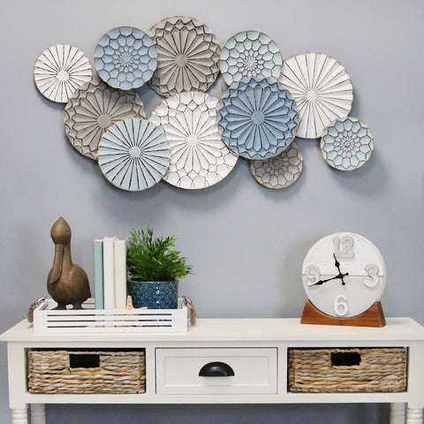 Image of Boho-Inspired Metal Plates Wall Decor