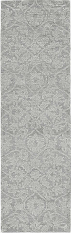 Image of 60" X 84" Grey Wool Rug