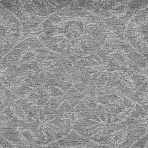 60" X 84" Grey Wool Rug