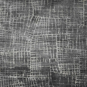 63" X 91" Grey Polypropelene Rug