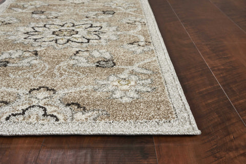 Image of 7 x 10 UV treated Polypropylene Beige or Grey Area Rug