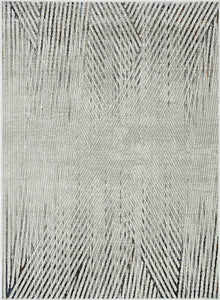 39" X 55" Ivory or Grey Polyester Rug