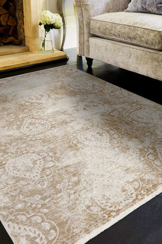 Image of 96" X 120" Sand Polypropylene Rug