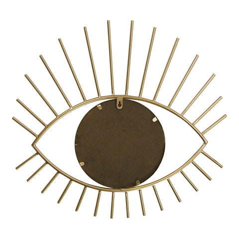 Image of Gold Metal Eye Wall Mirror