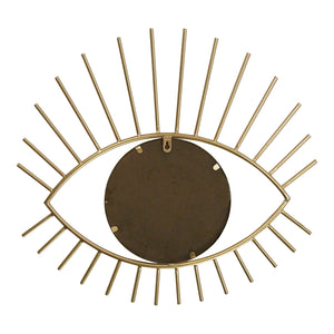 Gold Metal Eye Wall Mirror