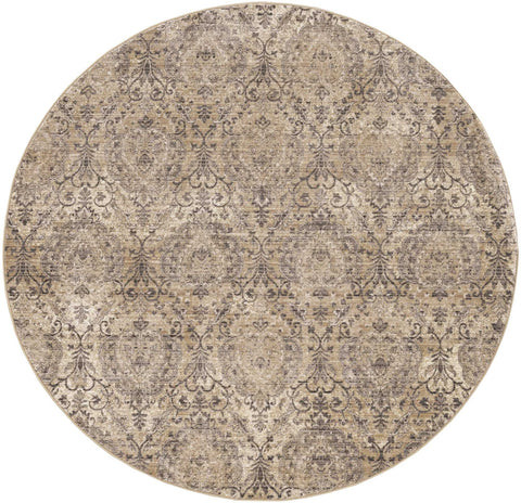 Image of 63" X 91" Sand or Grey Polypropylene Rug