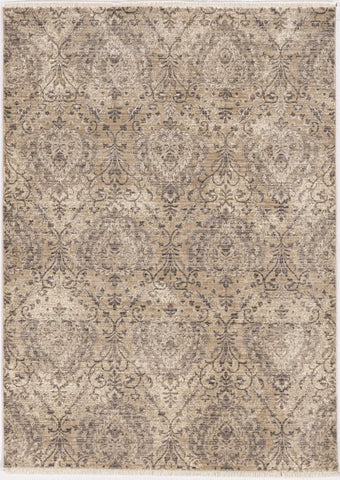 Image of 24" X 96" Sand or Grey Polypropylene Rug