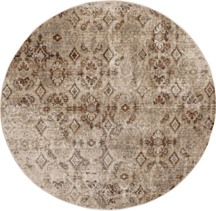 63" X 91" Sand Polypropylene Rug