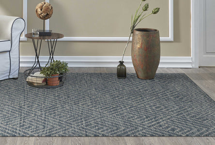 60" X 84" Denim Wool Rug