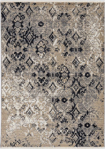 Image of 63" X 91" Ivory or Beige Polypropylene Rug