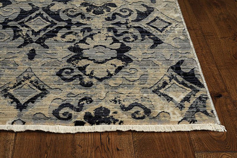 Image of 63" X 91" Ivory or Beige Polypropylene Rug