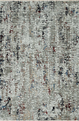 Image of 47" X 65" Beige or Grey Polyester Rug