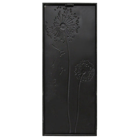 Image of Floral Dandelion Metal Panel Wall Decor