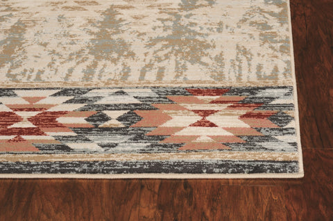 Image of 39" X 63" Ivory Polypropelene Rug