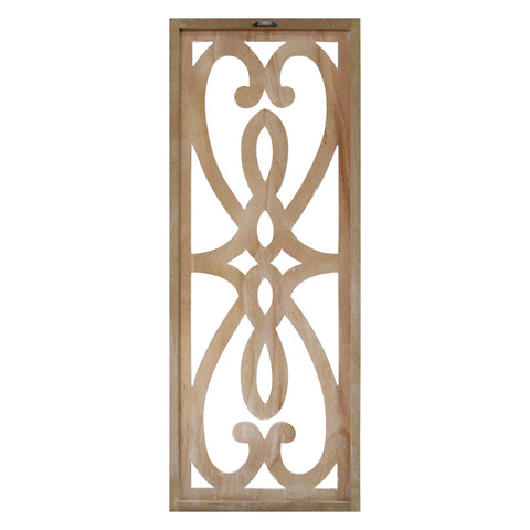 Image of Distressed Heart and Fleur de Lis Wood Panel Wall Decor