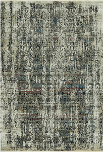 47" X 65" Grey Polyester Rug