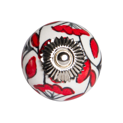 Image of 1.5" x 1.5" x 1.5" Ceramic/Metal Multicolor 12 Pack Knob