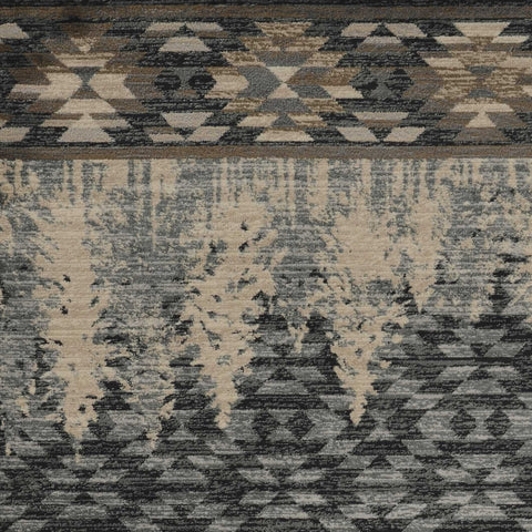 Image of 63" X 91" Slate Blue Polypropelene Rug