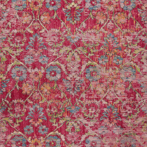 63" X 91" Pink Polypropelene Rug