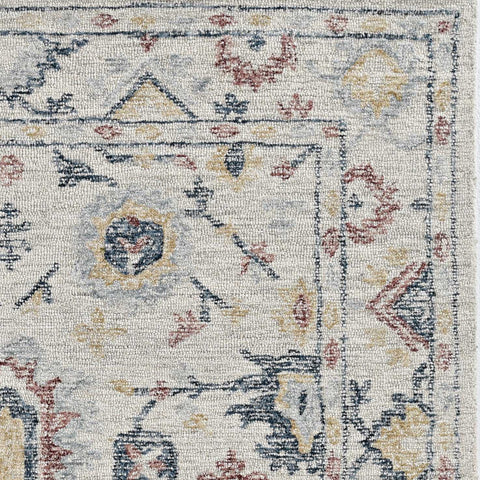 Image of 60" X 84" Ivory Wool Rug