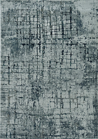 Image of 39" X 55" Ivory or Grey Polypropylene and Polyester Rug