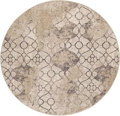 Image of 63" X 91" Ivory Polypropylene Rug