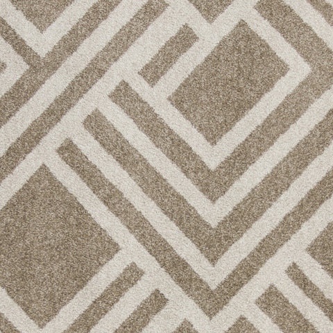 Image of 79" X 114" Beige Polypropelene Rug