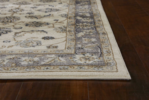 Image of 5 x 7 Polypropylene Ivory or Grey Area Rug