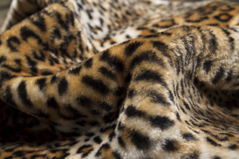 Image of 50" x 70" Leopard Faux Hide Throw