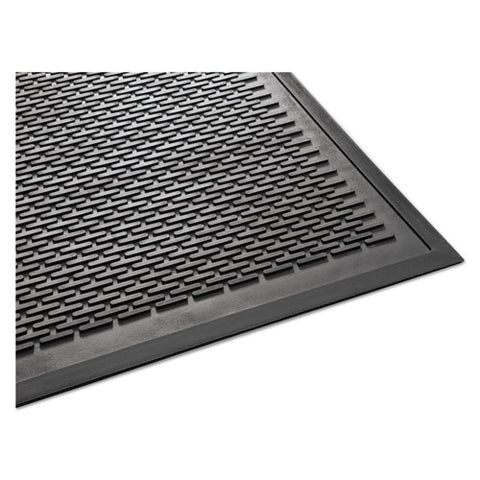 Image of Clean Step Outdoor Rubber Scraper Mat, Polypropylene, 36 X 60, Black