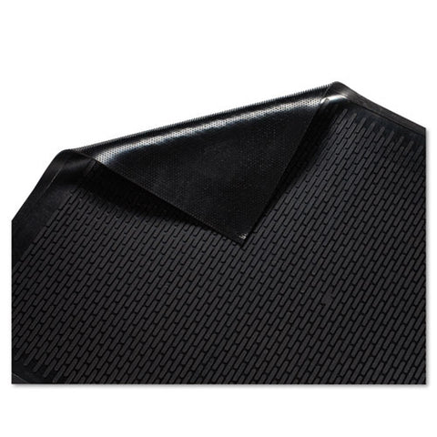 Image of Clean Step Outdoor Rubber Scraper Mat, Polypropylene, 36 X 60, Black