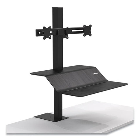 Image of Lotus Ve Sit-stand Workstation - Dual, 29w X 28.5d X 42.5h, Black