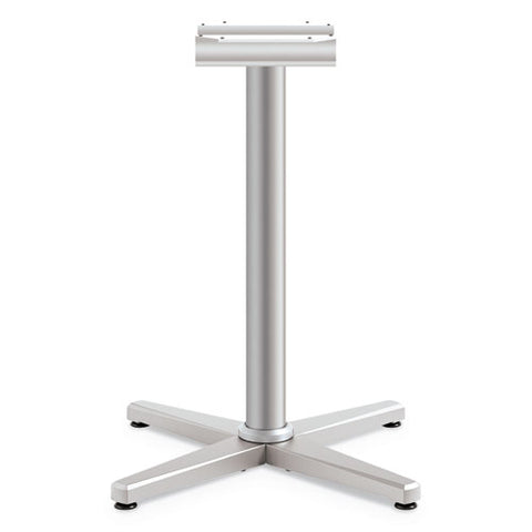 Image of Arrange X-leg Base For 42-48" Tops, 32w X 32d X 28h, Silver