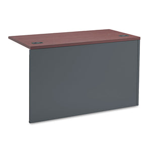 38000 Series Flush Return, Left, 48w X 24d X 29-1/2h, Mahogany/charcoal