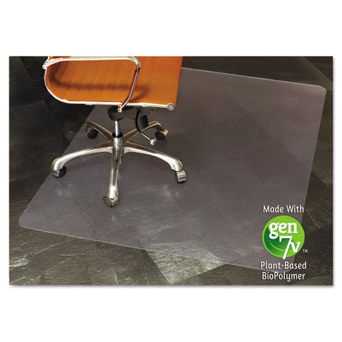 Image of Natural Origins Chair Mat With Lip For Hard Floors, 45 X 53, Clear