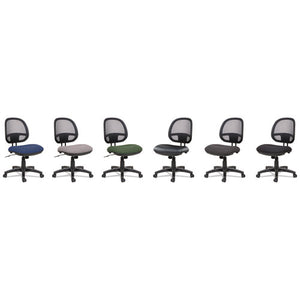 Alera Interval Series Swivel/tilt Mesh Chair, Supports Up To 275 Lbs, Black Seat/black Back, Black Base