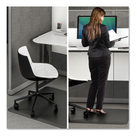 Image of Ergonomic Sit Stand Mat, 48 X 36, Black