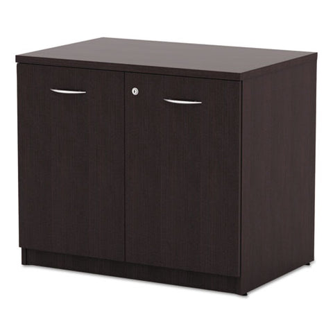 Image of Alera Valencia Series Storage Cabinet, 34 1/8w X 22 7/8d X 29 1/2h, Espresso